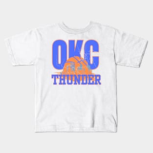 okc thunder basketball Kids T-Shirt